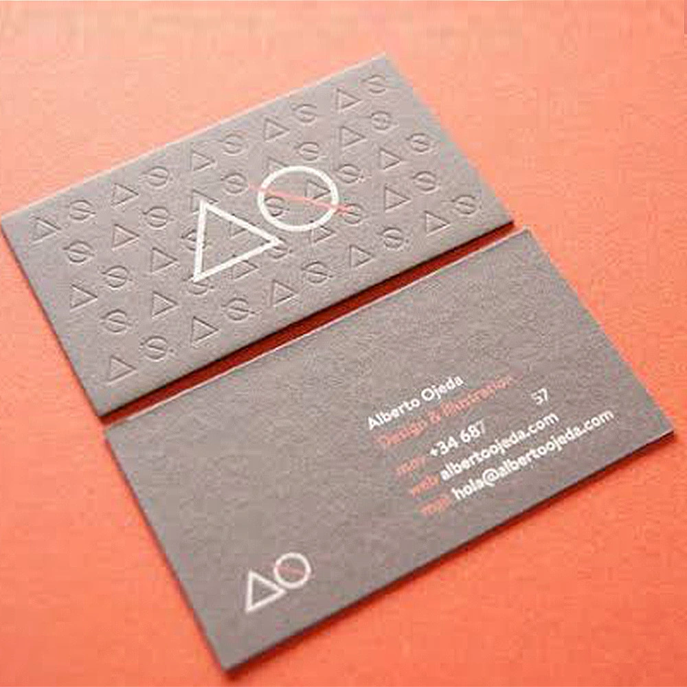 Wholesale Luxury Custom Spot UV Shiny Stamping Paper Business Name Card