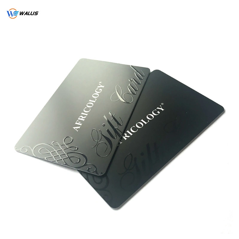 Logo UV Spot Luxury Black Plastic PETG Business Card