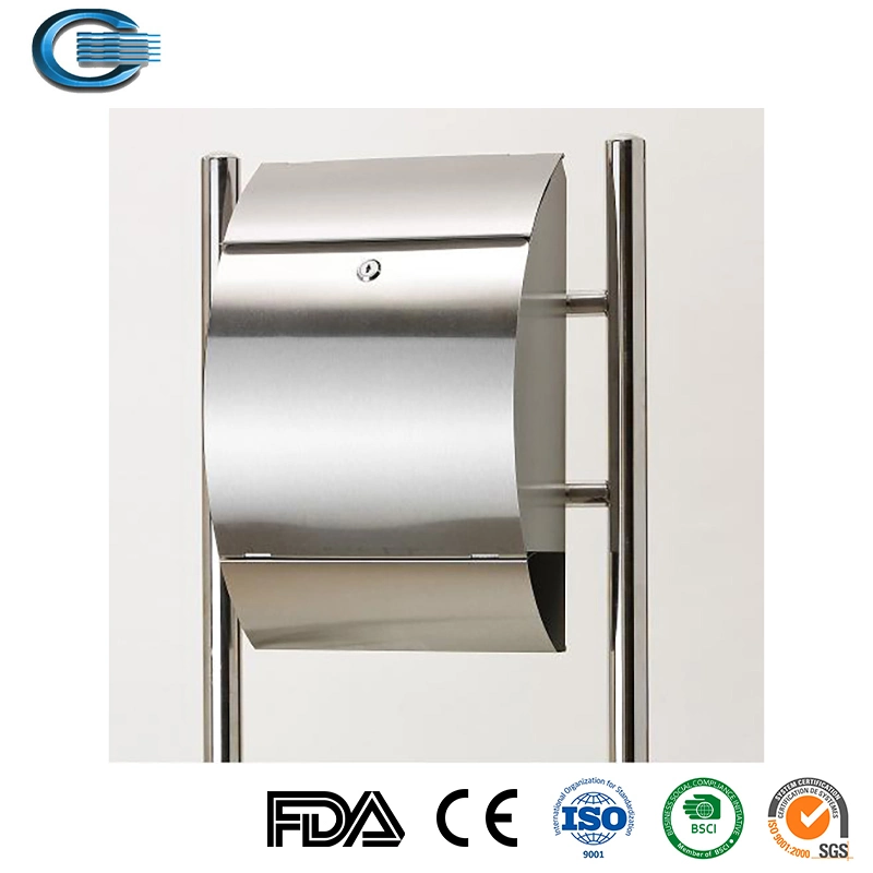 Huasheng Outdoor Rust-Proof 201 Stainless Steel Mailbox Notification Door Mailbox