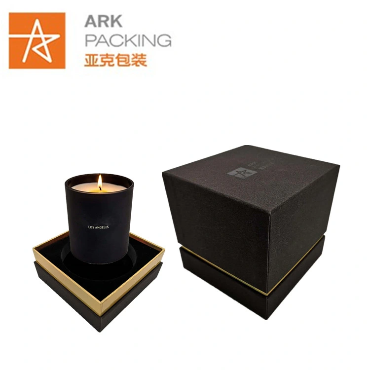 Custom Top and Base Paper Gift Packaging Luxury Cardboard Candle Box for Candle